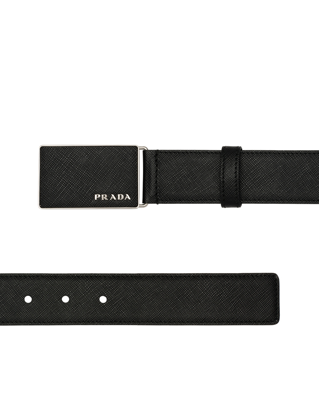 Prada Saffiano Cuero Belt Negras | 07236-HYVT