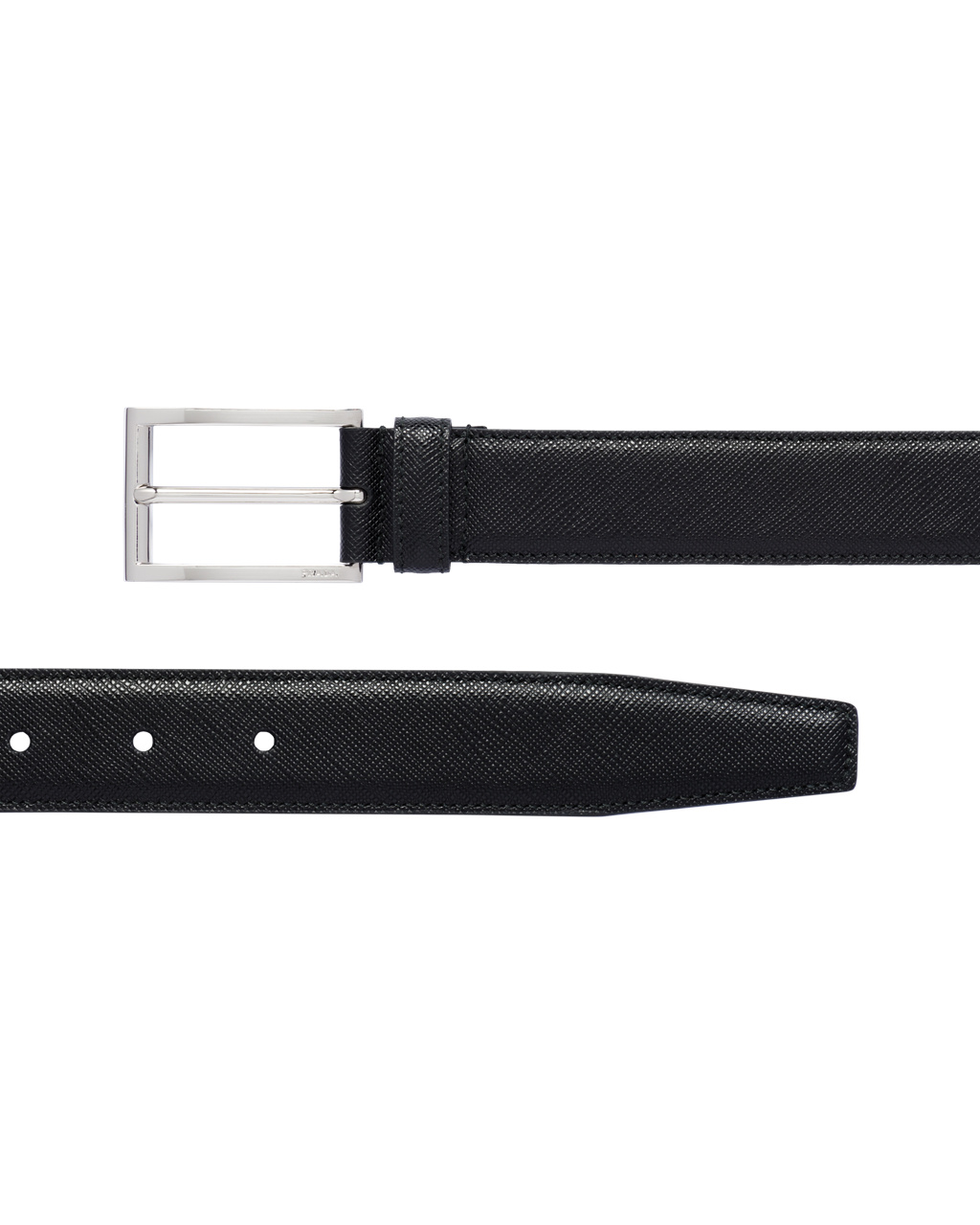 Prada Saffiano Cuero Belt Negras | 60215-WATL