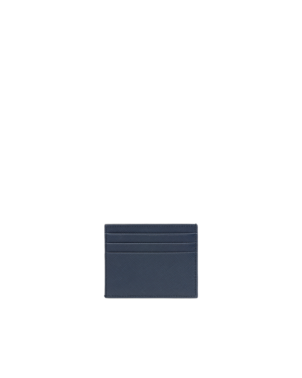 Prada Saffiano Cuero Card Holder Azules | 86210-PFGE