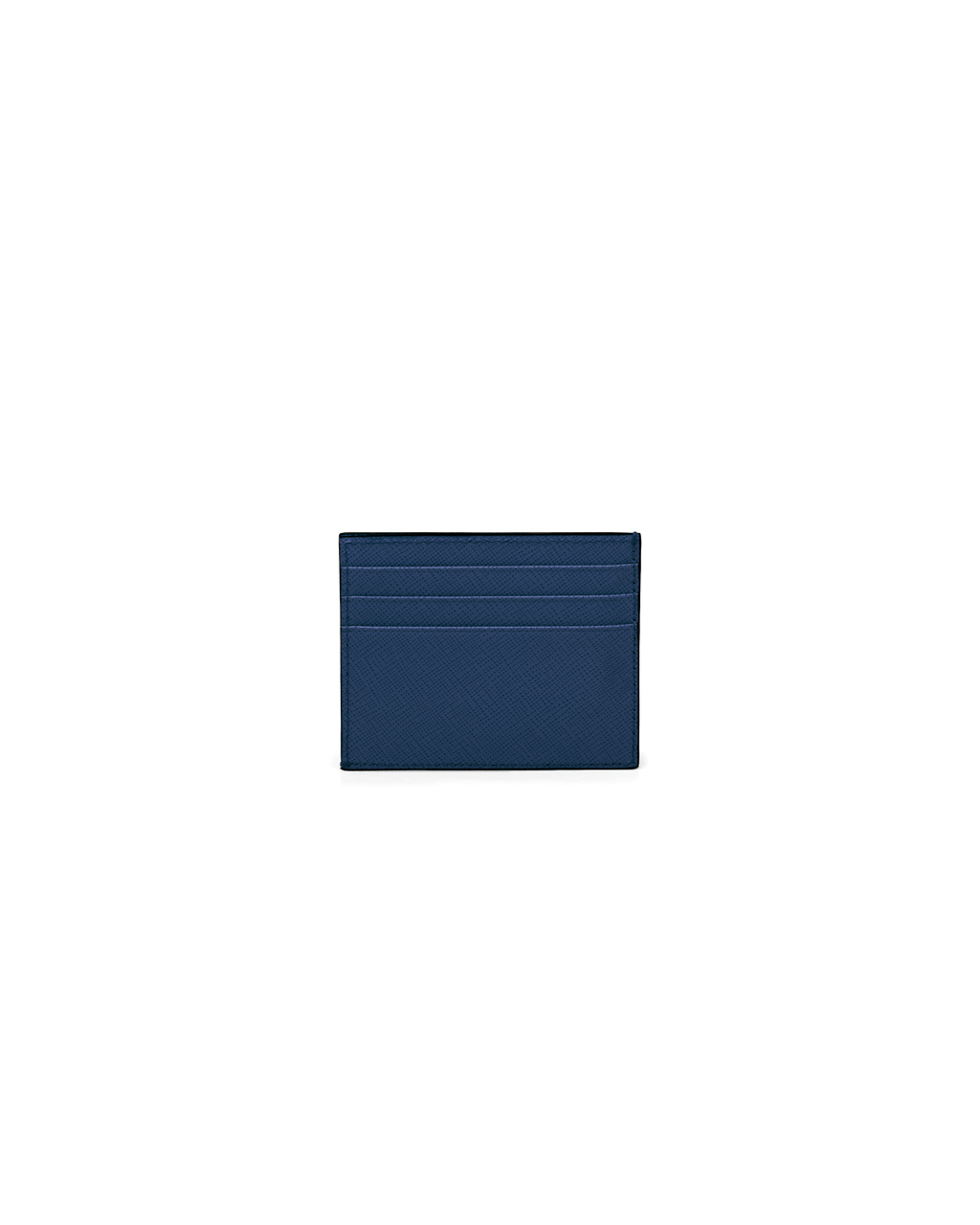 Prada Saffiano Cuero Card Holder Bluette | 47569-DVNW