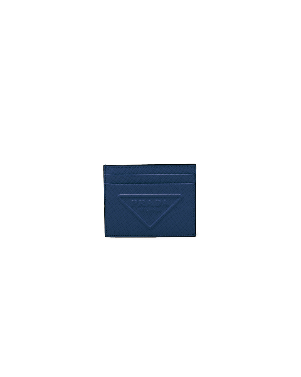 Prada Saffiano Cuero Card Holder Bluette | 47569-DVNW