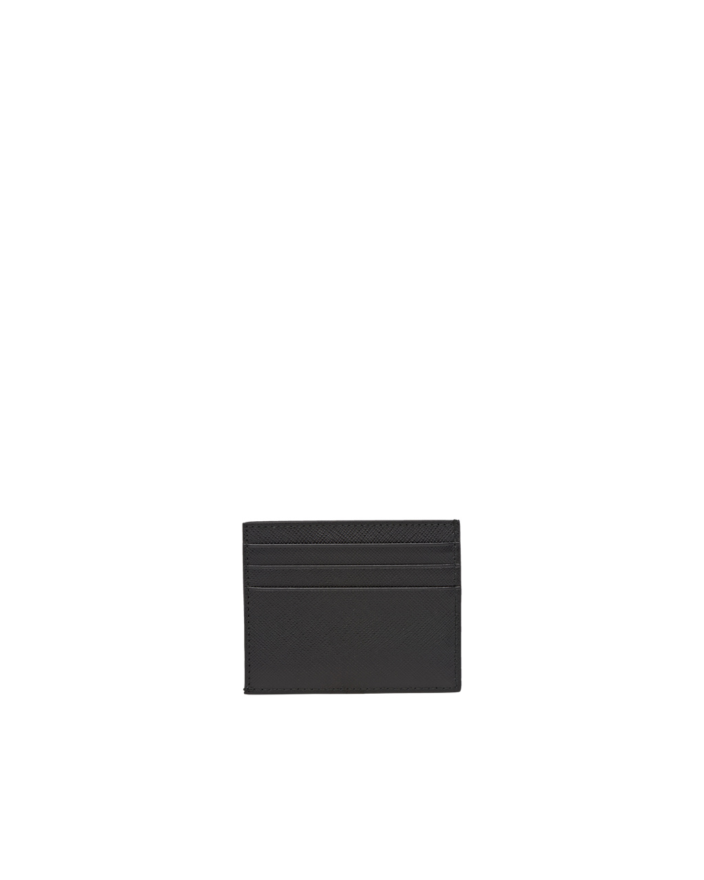 Prada Saffiano Cuero Card Holder Negras | 16794-XTGE