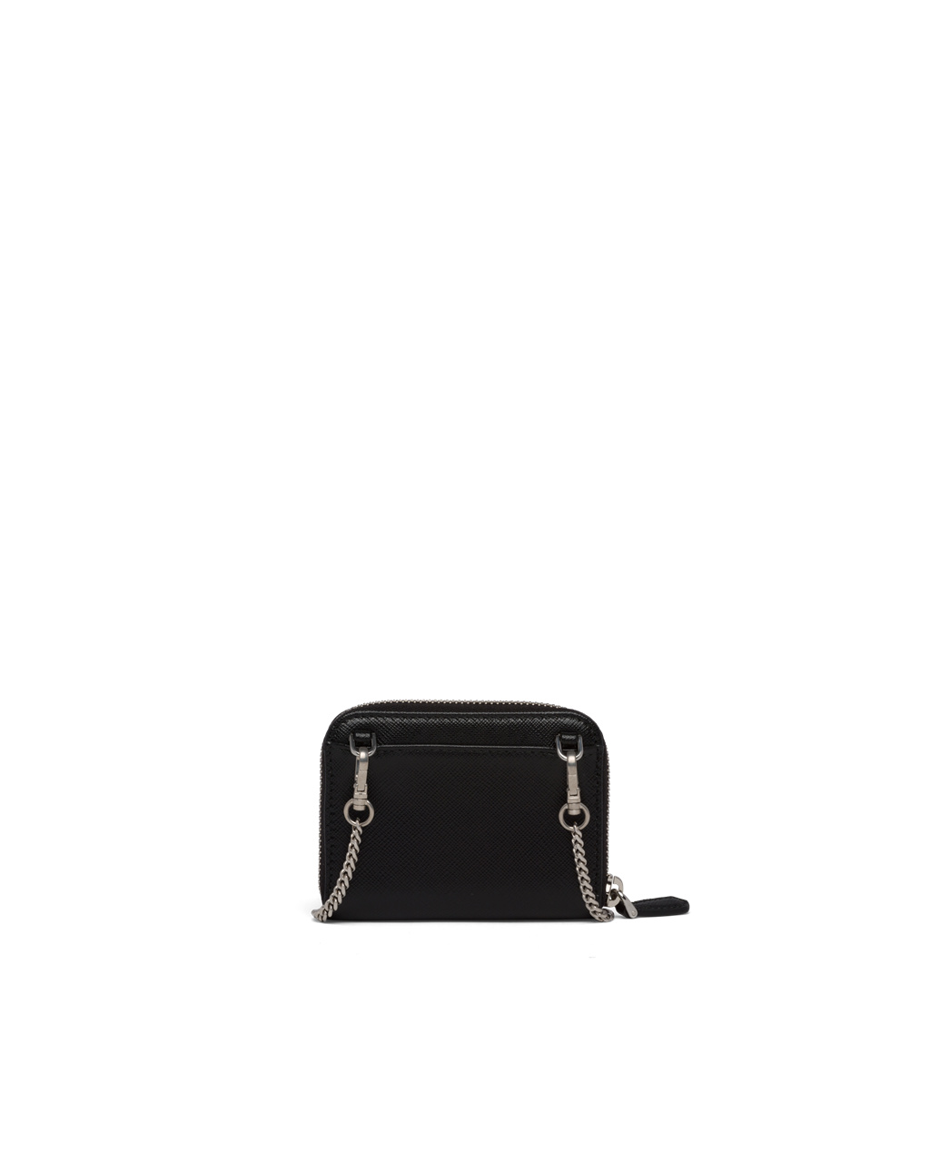 Prada Saffiano Cuero Card Holder Negras | 80734-IVPS