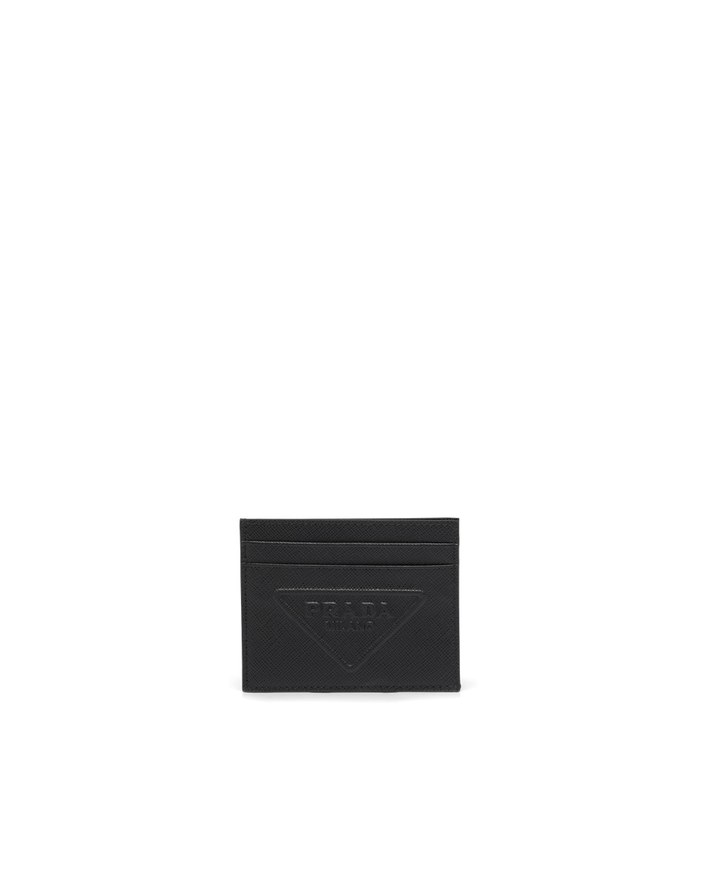 Prada Saffiano Cuero Card Holder Negras | 85096-BJCN