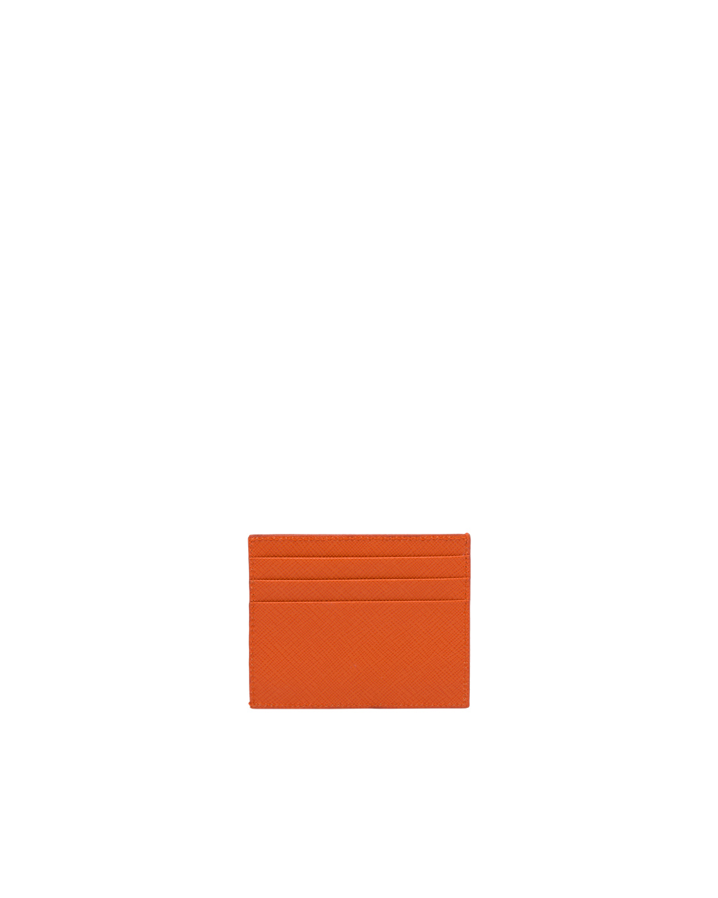 Prada Saffiano Cuero Card Holder Papaya | 43289-MOYZ