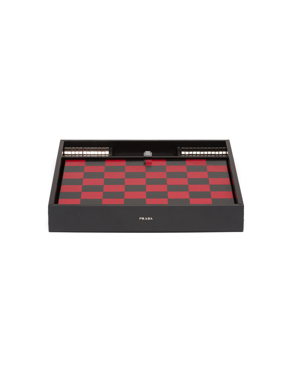 Prada Saffiano Cuero Checkers Set Negras | 64580-EMTY