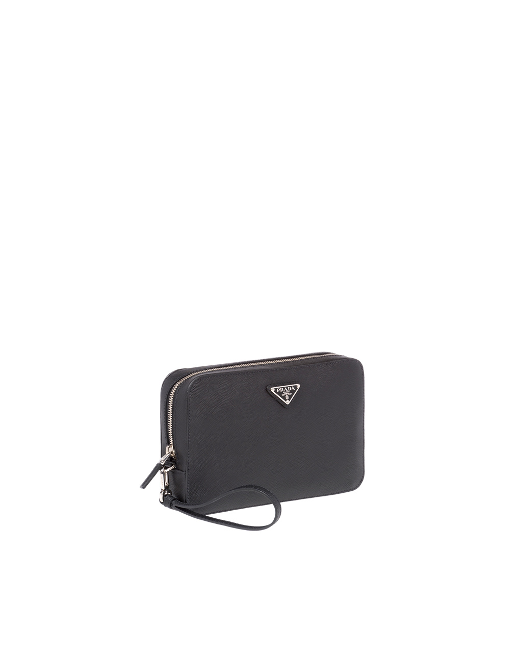 Prada Saffiano Cuero Clutch Negras | 98042-ZXMY