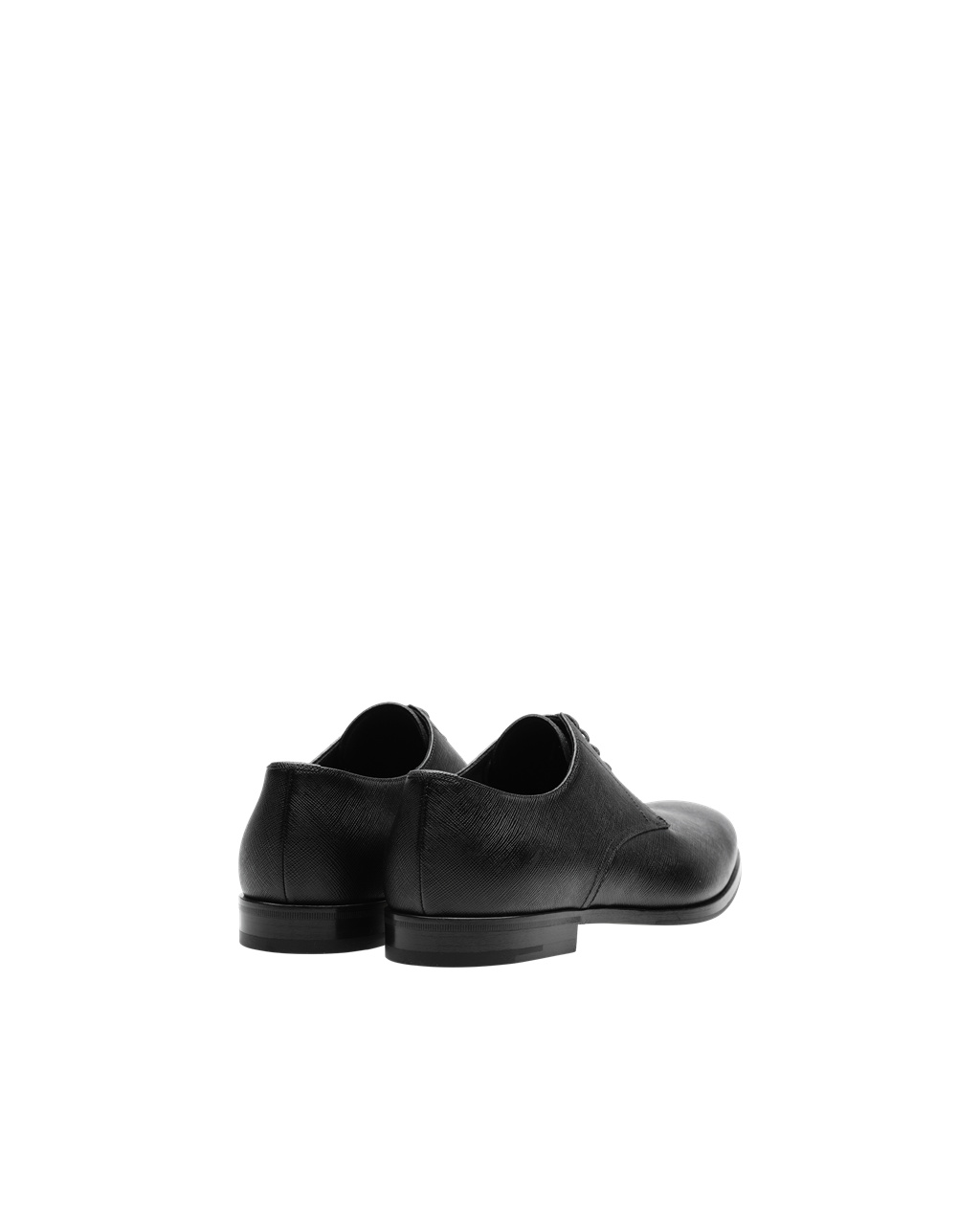 Prada Saffiano Cuero Derby Shoes Negras | 29670-KIVF