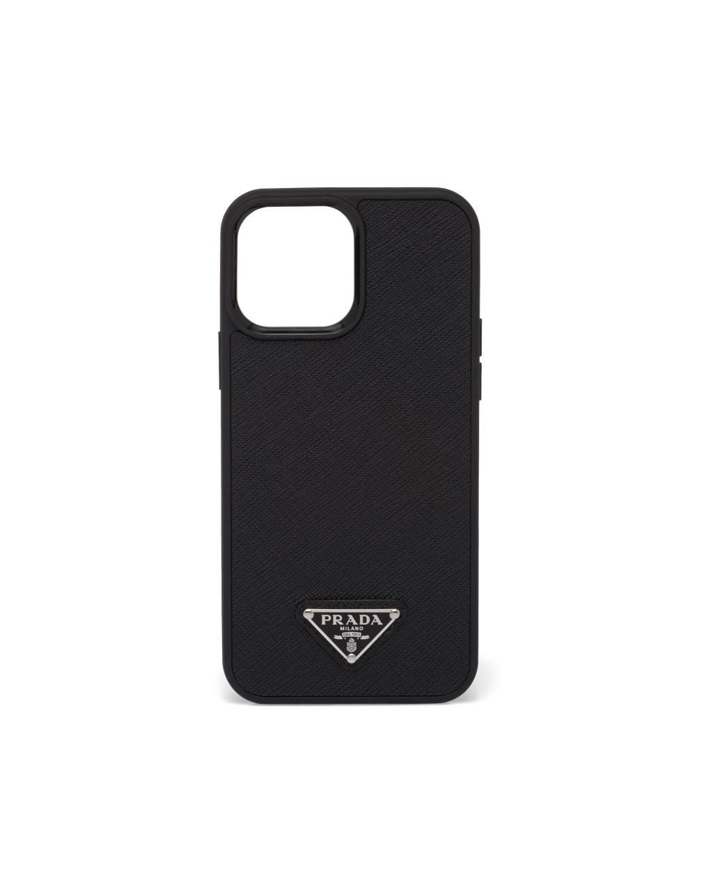 Prada Saffiano Cuero Iphone 13 Pro Max Cover Negras | 13560-CNQH