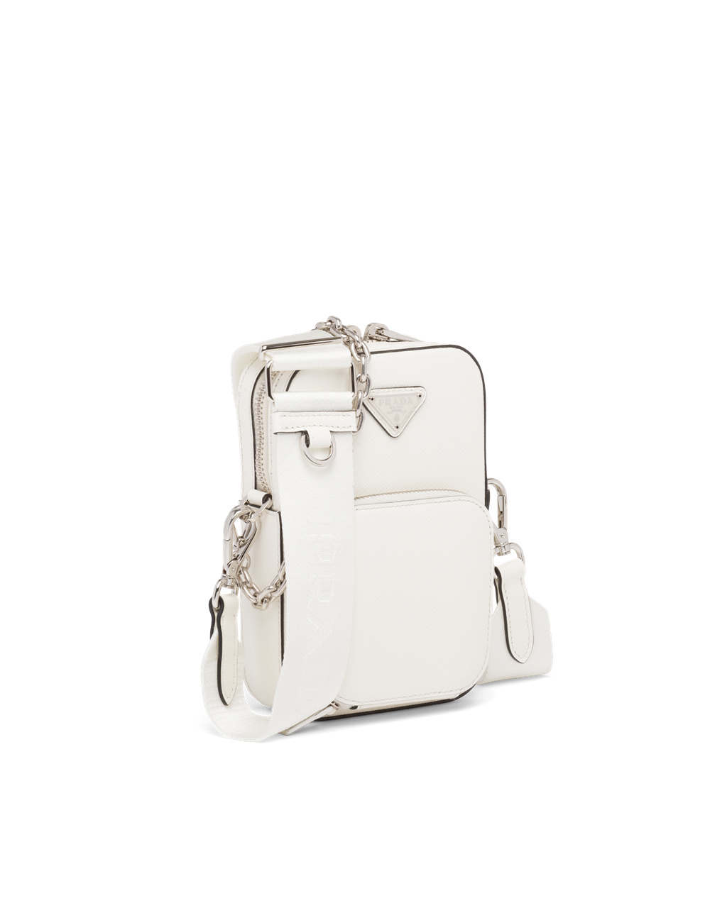 Prada Saffiano Cuero Mini Bag Blancas | 34019-WHTG