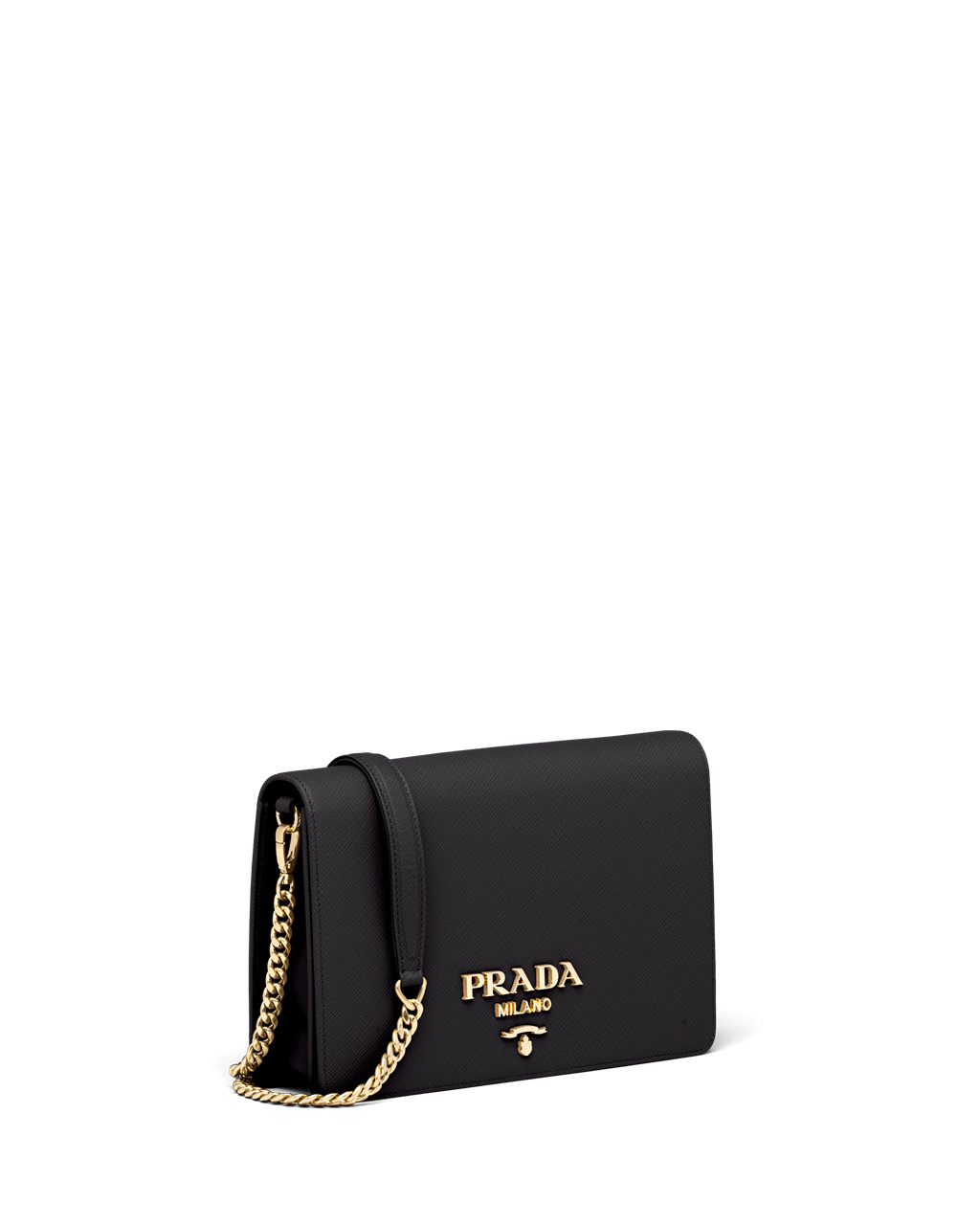 Prada Saffiano Cuero Mini Bag Negras | 21043-VFPU