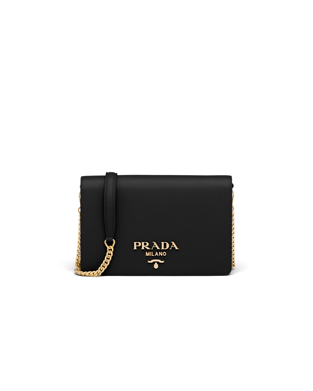 Prada Saffiano Cuero Mini Bag Negras | 21043-VFPU