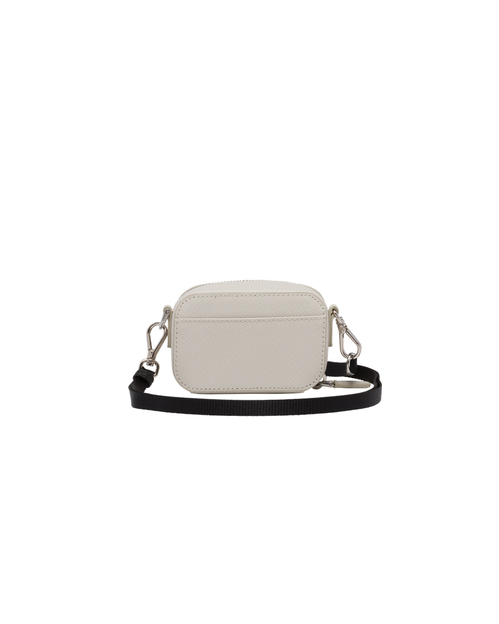 Prada Saffiano Cuero Mini Pouch Blancas | 18607-VCGH