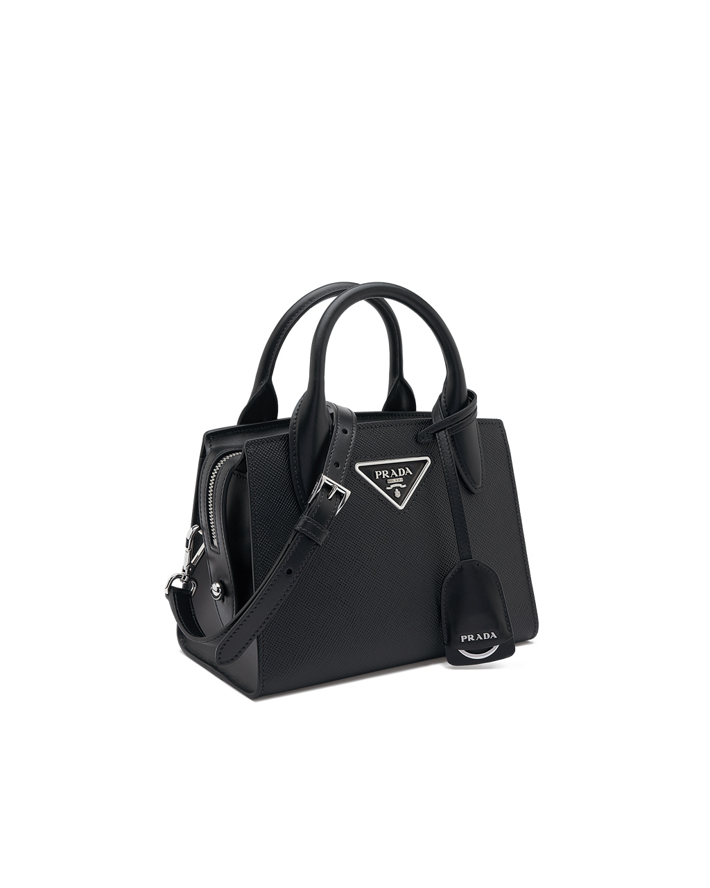 Prada Saffiano Cuero Prada Kristen Handbag Negras | 47903-AJIS