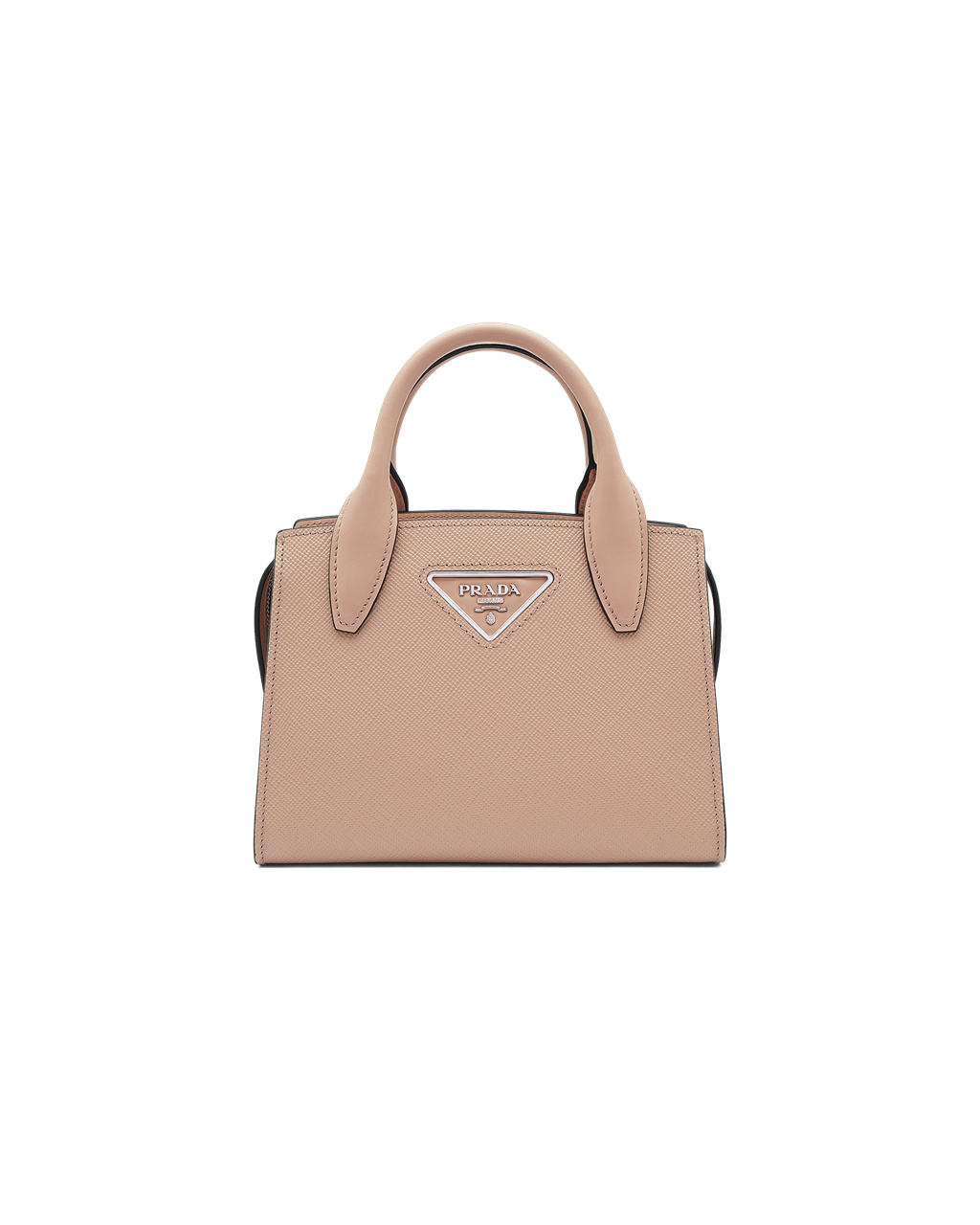 Prada Saffiano Cuero Prada Kristen Handbag Beige | 51690-MQSW