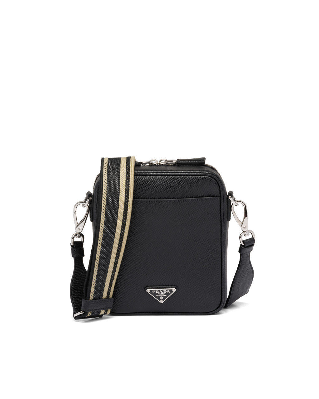 Prada Saffiano Cuero Shoulder Bag Negras | 53421-GUWS