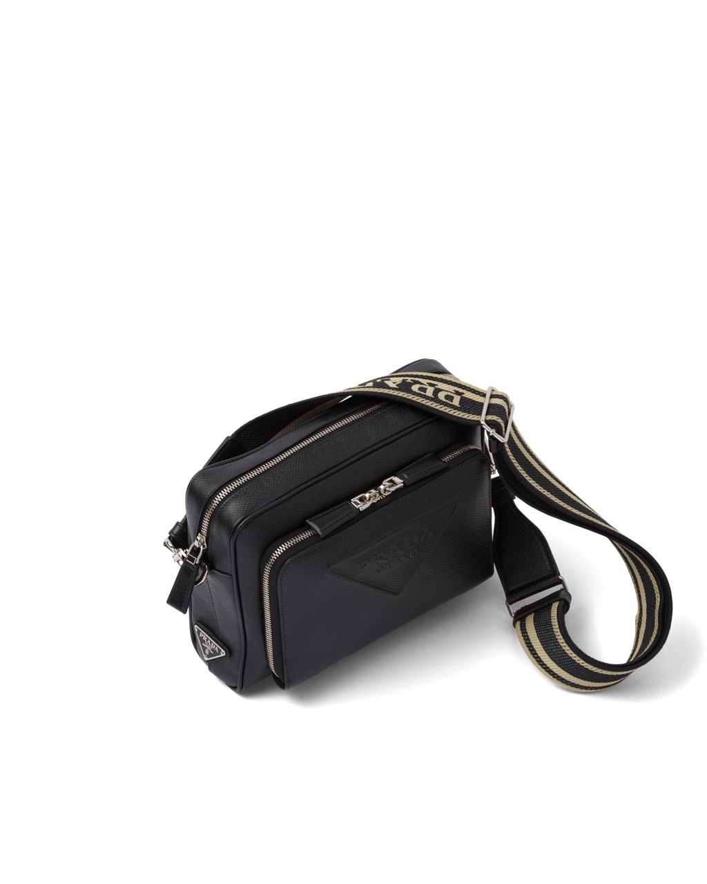 Prada Saffiano Cuero Shoulder Bag Negras | 79308-DQPR