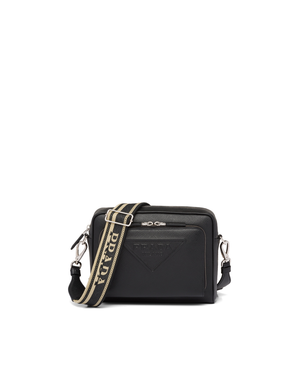 Prada Saffiano Cuero Shoulder Bag Negras | 79308-DQPR