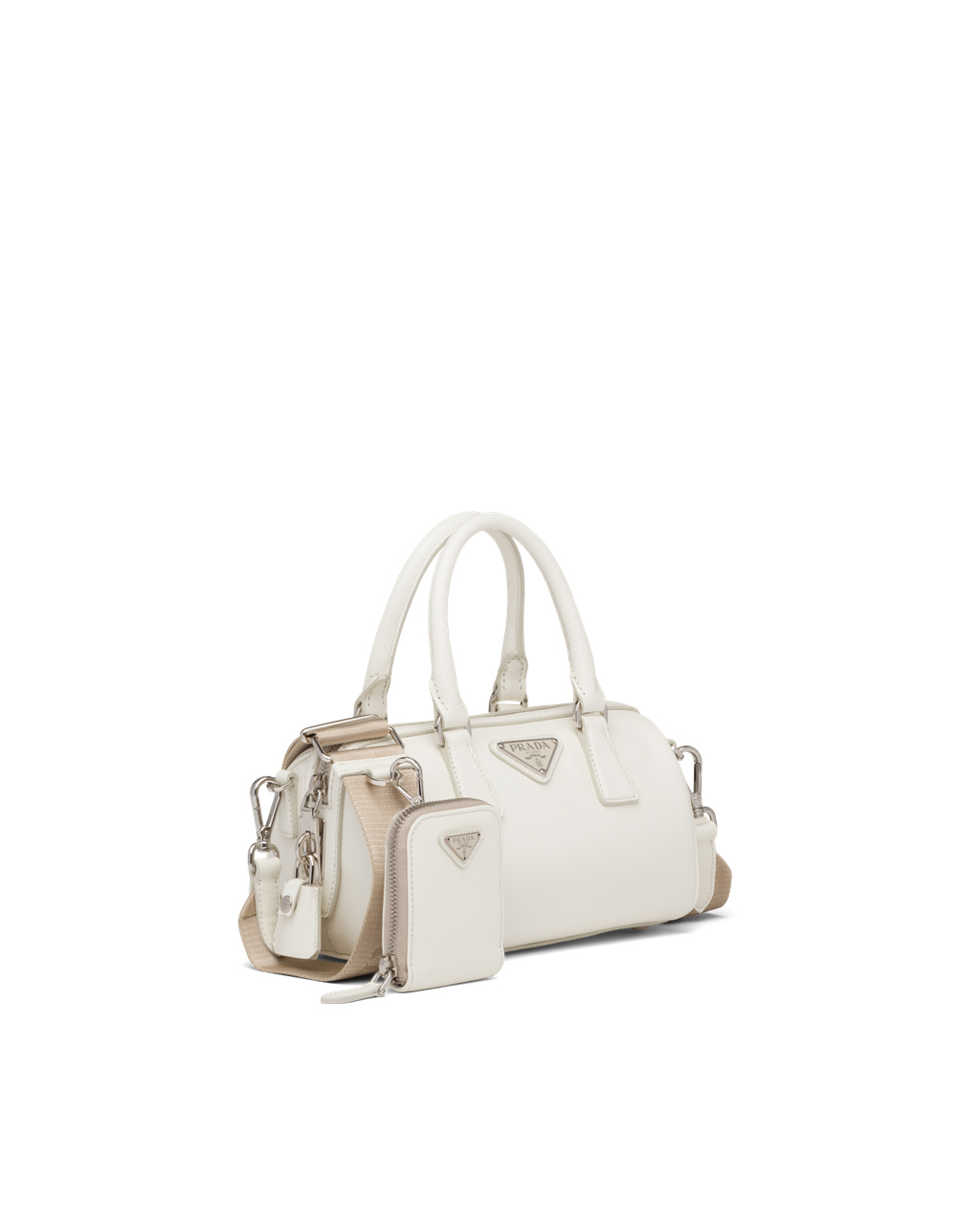 Prada Saffiano Cuero Top-handle Bag Blancas | 97485-WRTD