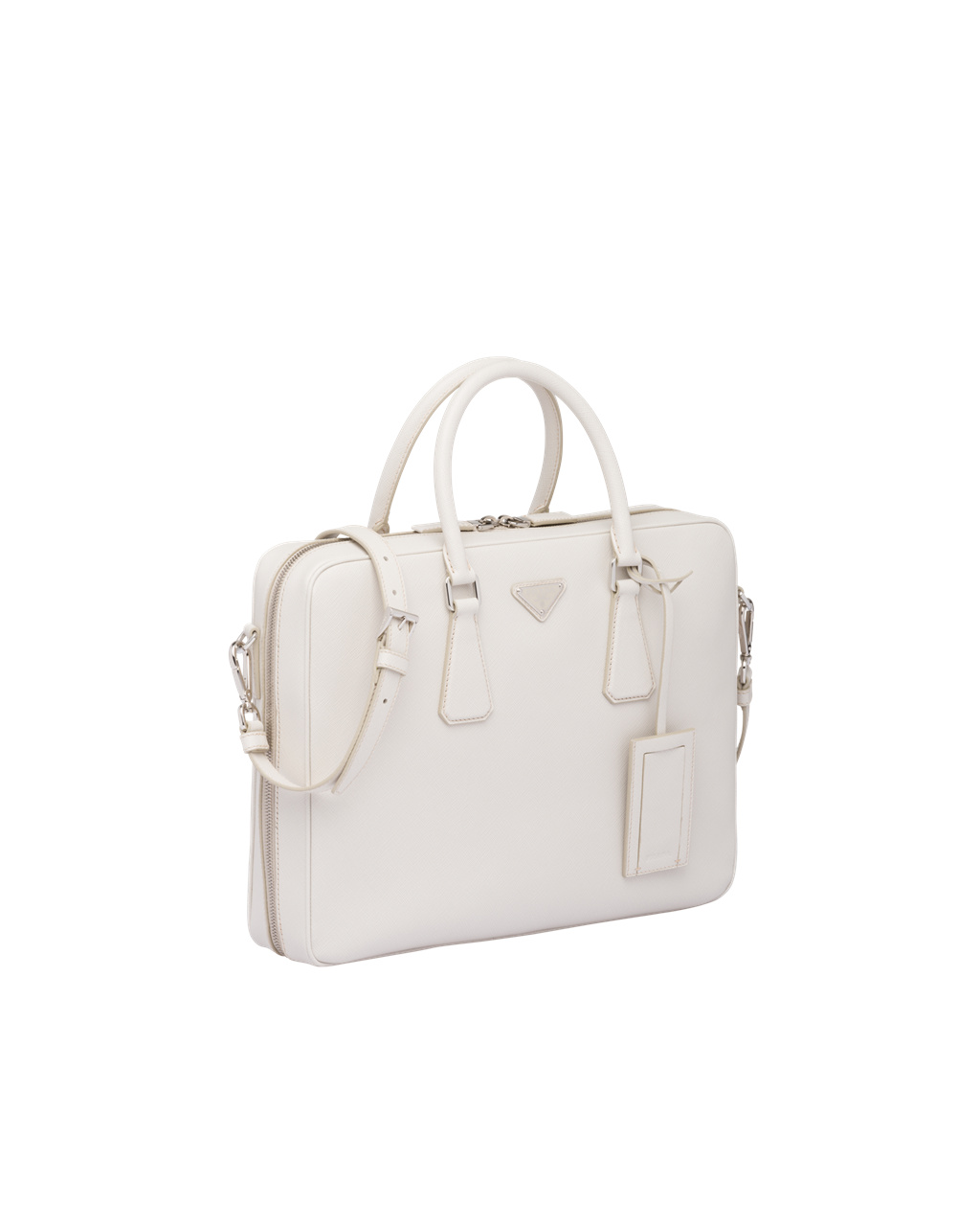 Prada Saffiano Cuero Trabajo Bag Blancas | 91084-QBIO