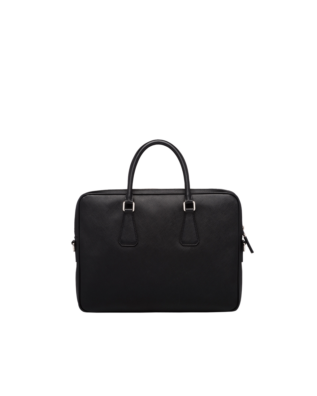 Prada Saffiano Cuero Trabajo Bag Negras | 67350-BNZA