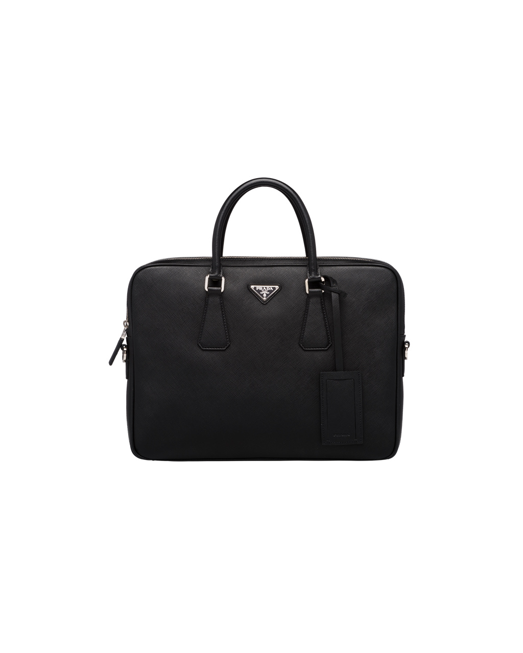 Prada Saffiano Cuero Trabajo Bag Negras | 67350-BNZA