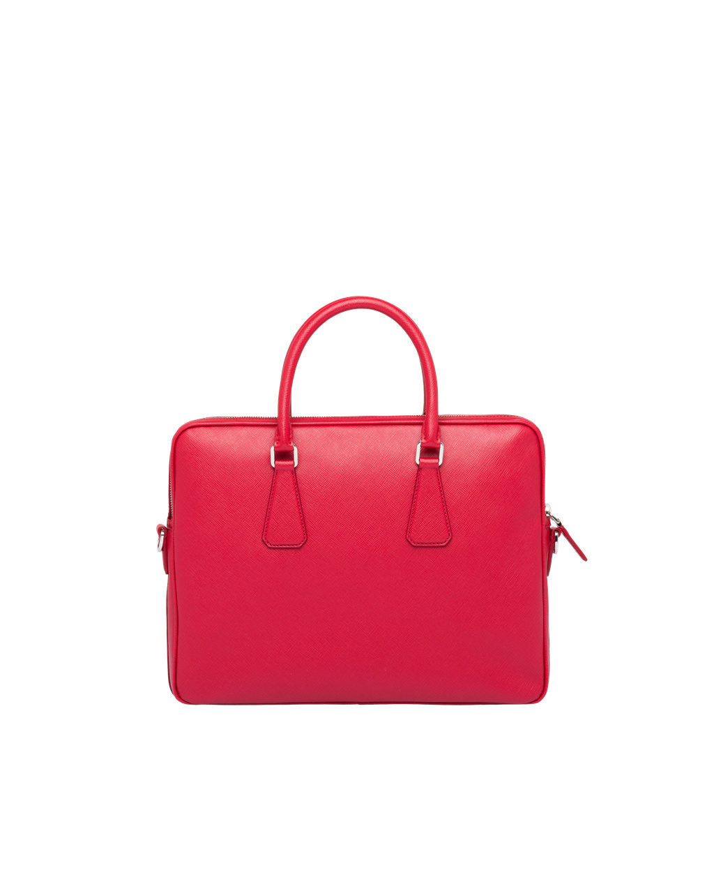 Prada Saffiano Cuero Trabajo Bag Rojas | 02453-AMKQ