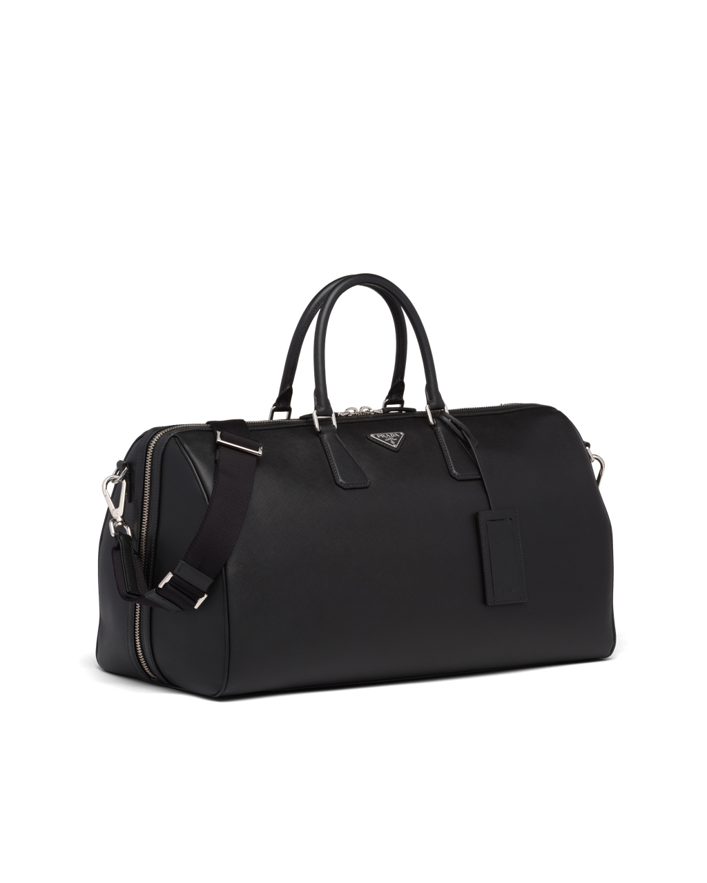 Prada Saffiano Cuero Travel Bag Negras | 64312-NLVQ