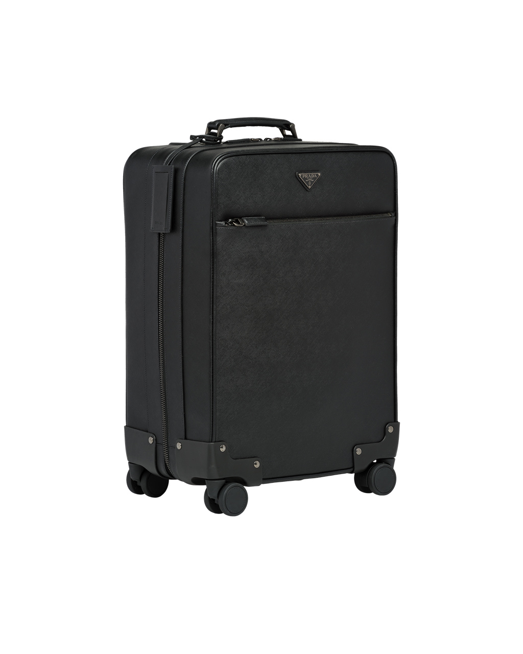 Prada Saffiano Cuero Trolley Negras | 87192-PMBA