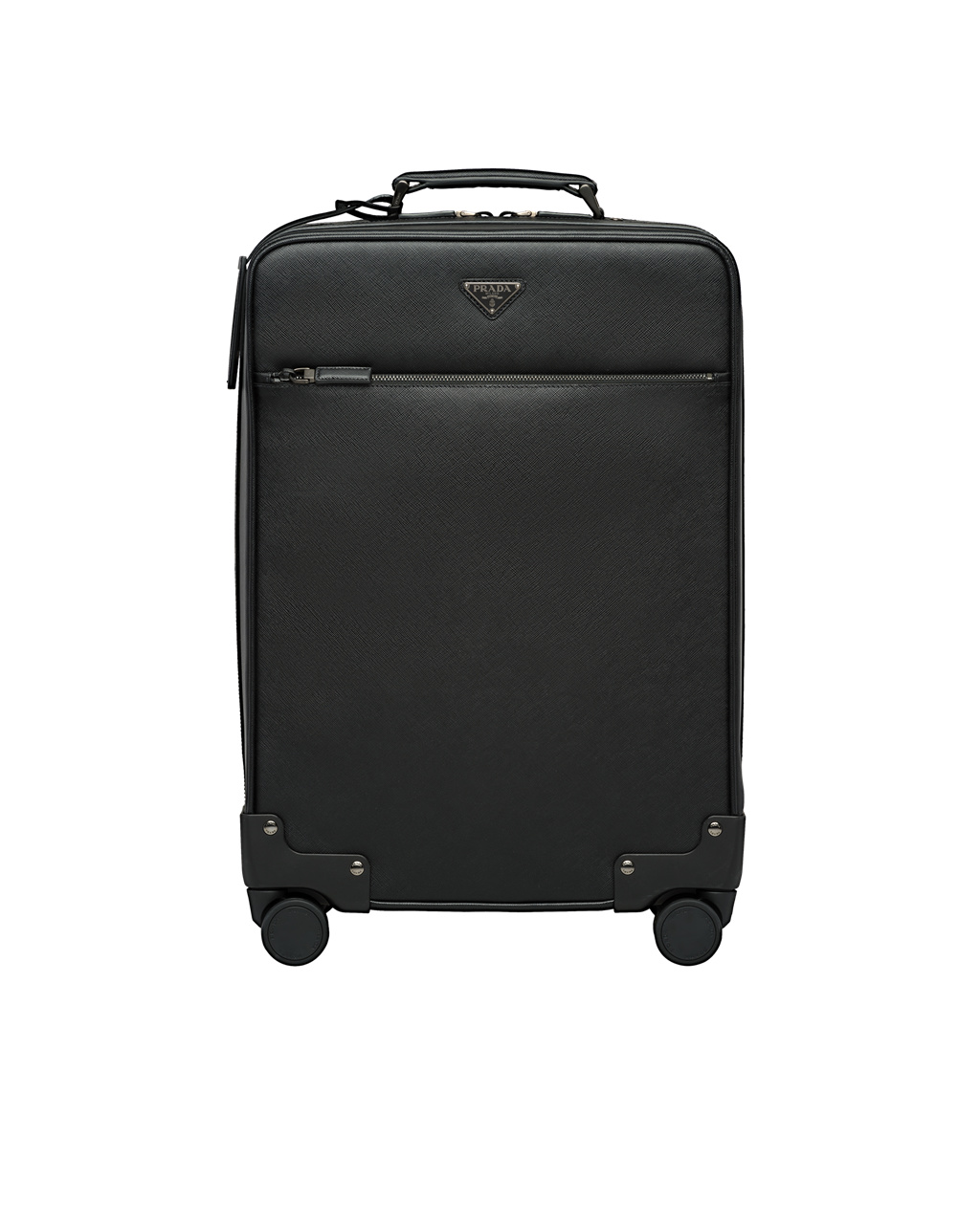 Prada Saffiano Cuero Trolley Negras | 87192-PMBA