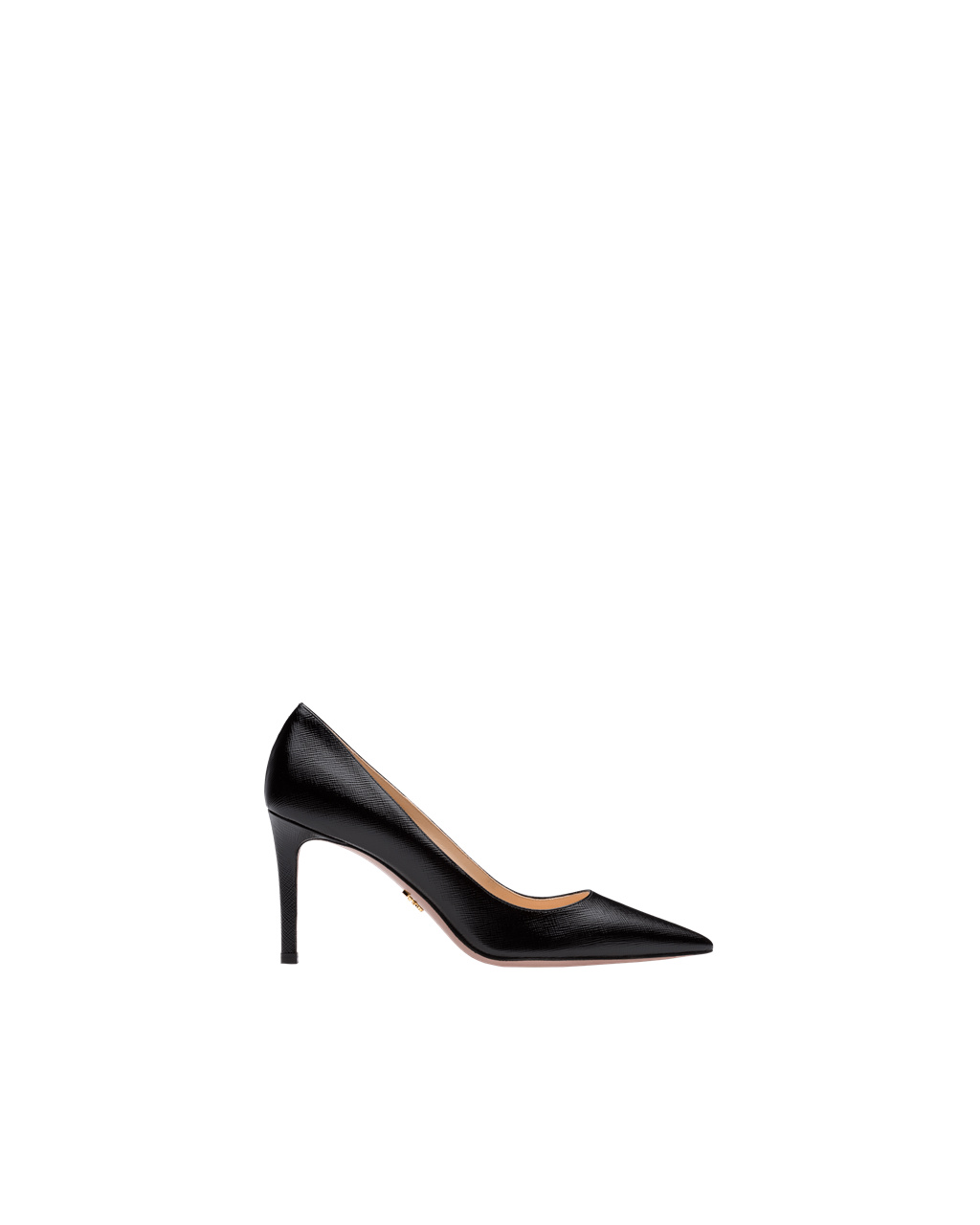 Prada Saffiano Textured Charol Cuero Pumps Negras | 07598-IMQE