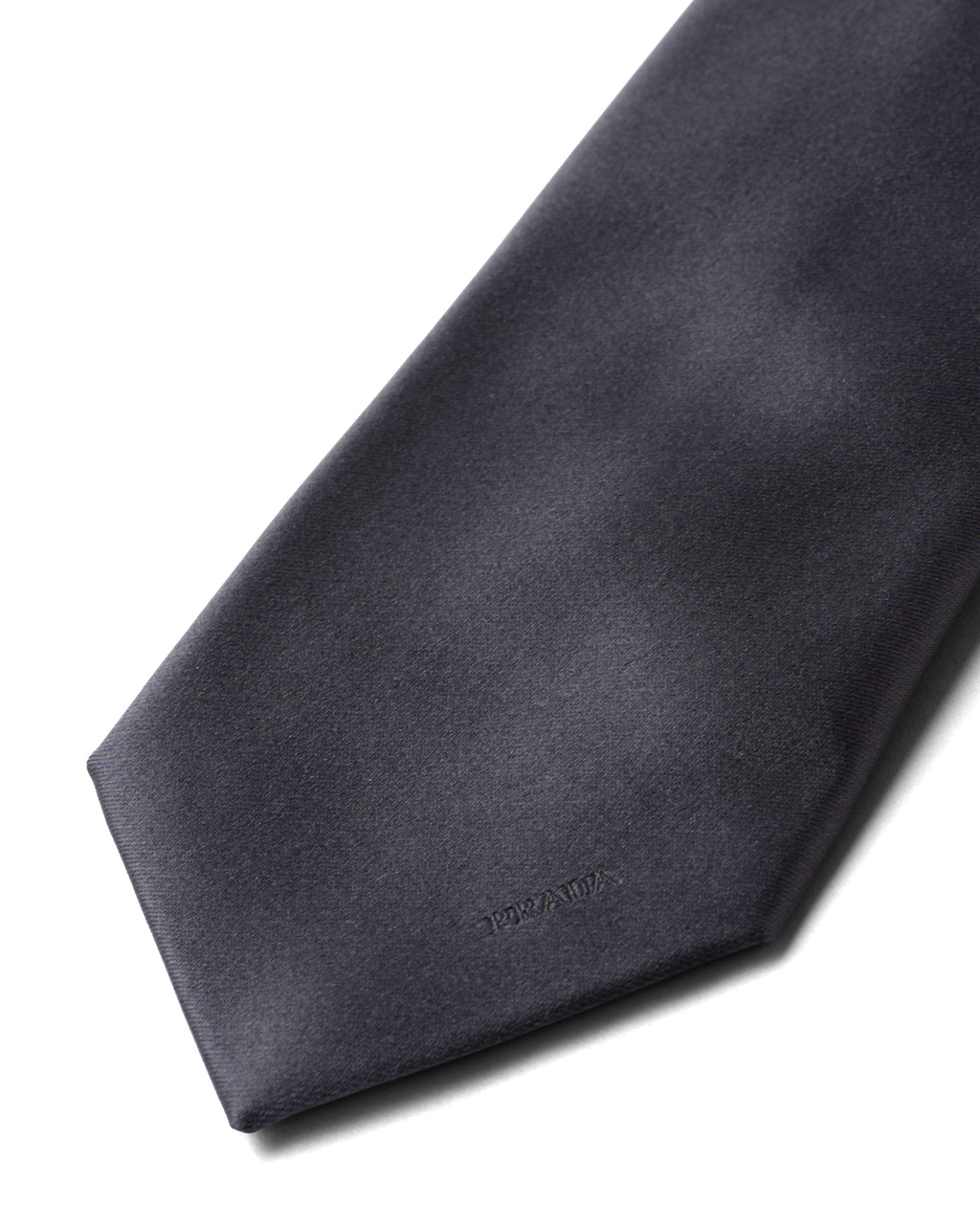 Prada Satin Tie Smoky Gray | 56714-JVSP