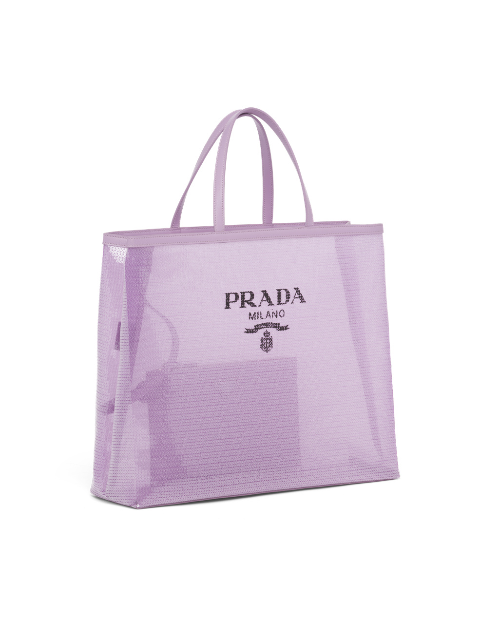 Prada Sequined Mesh Tote Bag Lily | 09275-OSAX