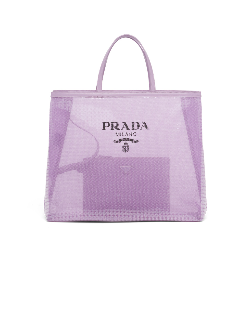 Prada Sequined Mesh Tote Bag Lily | 09275-OSAX