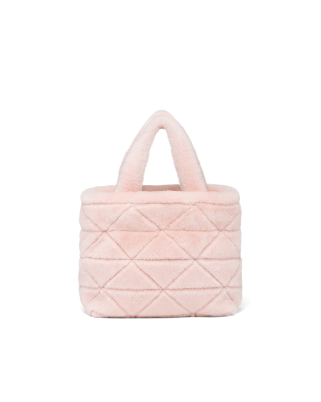 Prada Shearling Tote Rosas | 67485-AVIT