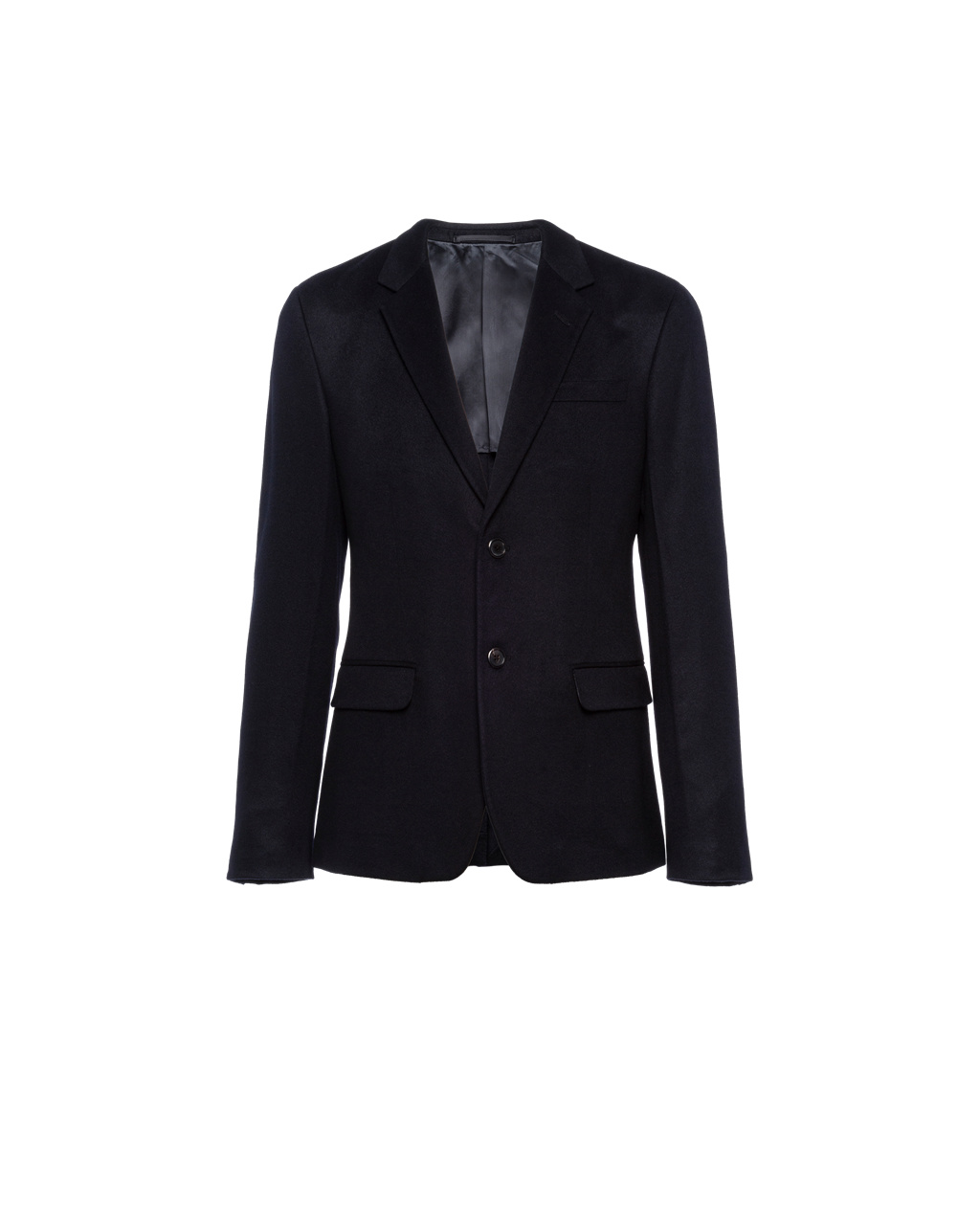 Prada Single-breasted Cashmere Jacket Azul Marino | 76812-GULD