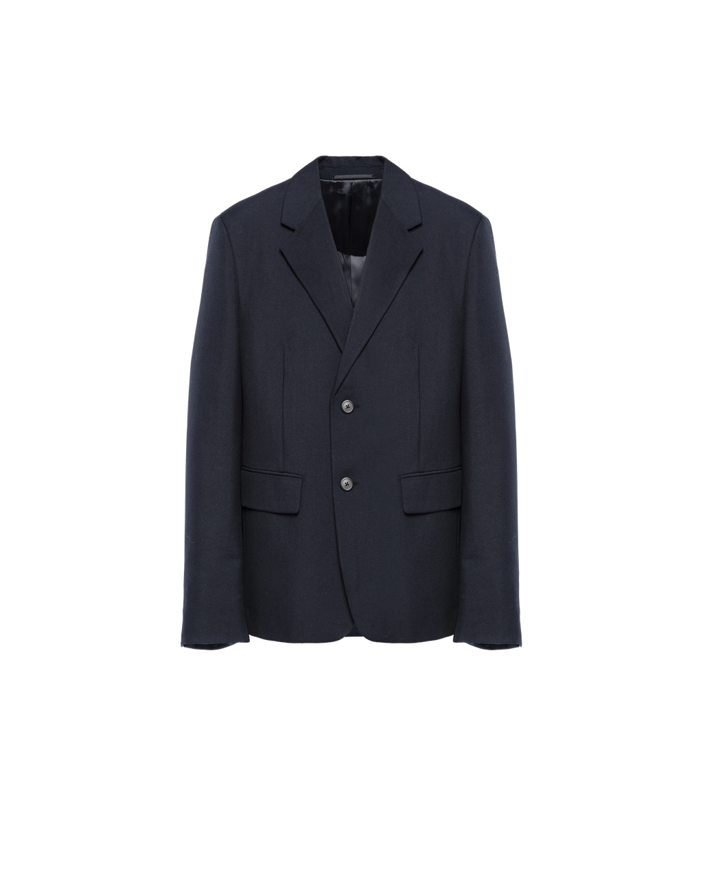 Prada Single-breasted Wool Blend Jacket Azul Marino | 61258-XQAC