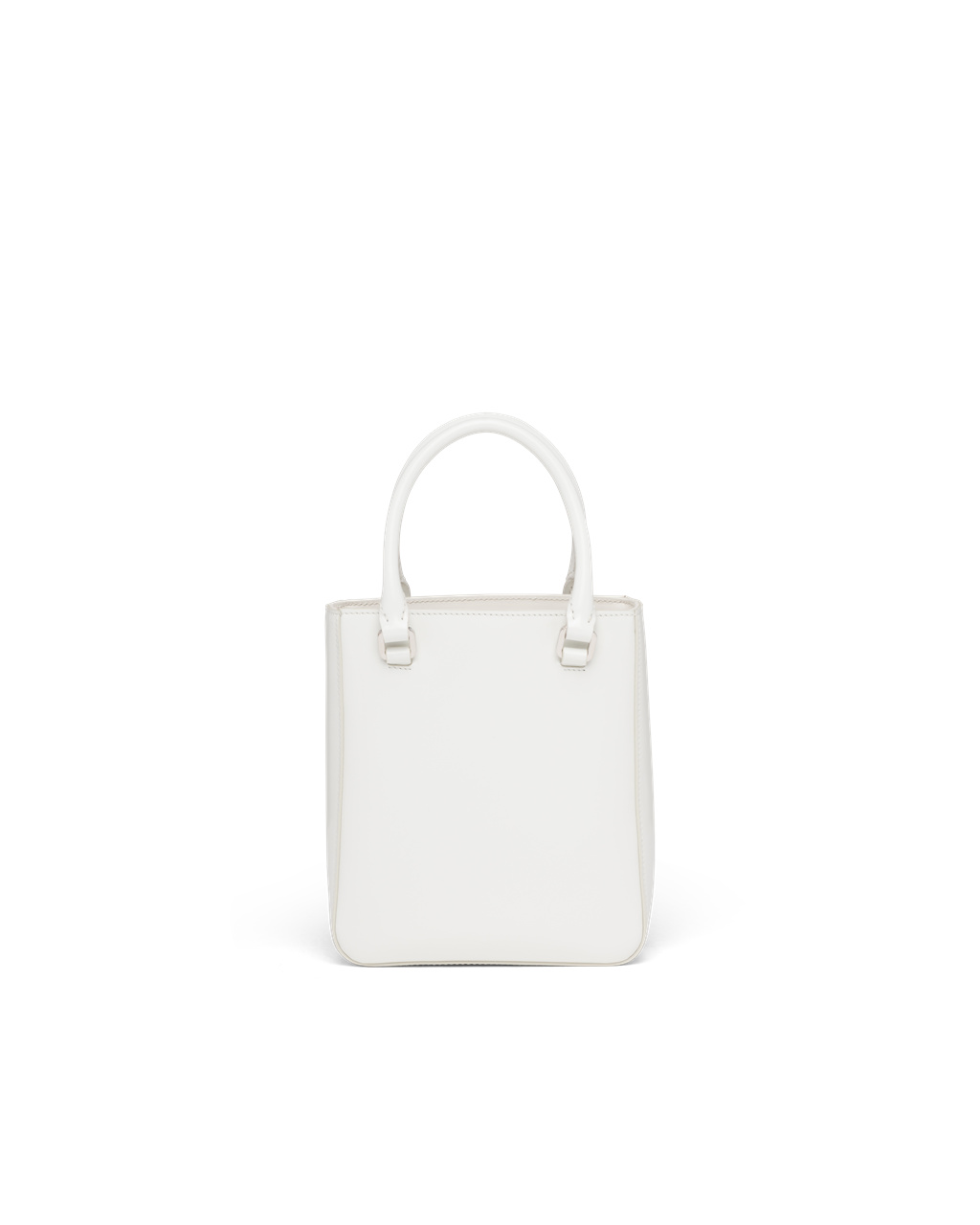 Prada Small Brushed Cuero Tote Blancas | 60128-FHPK