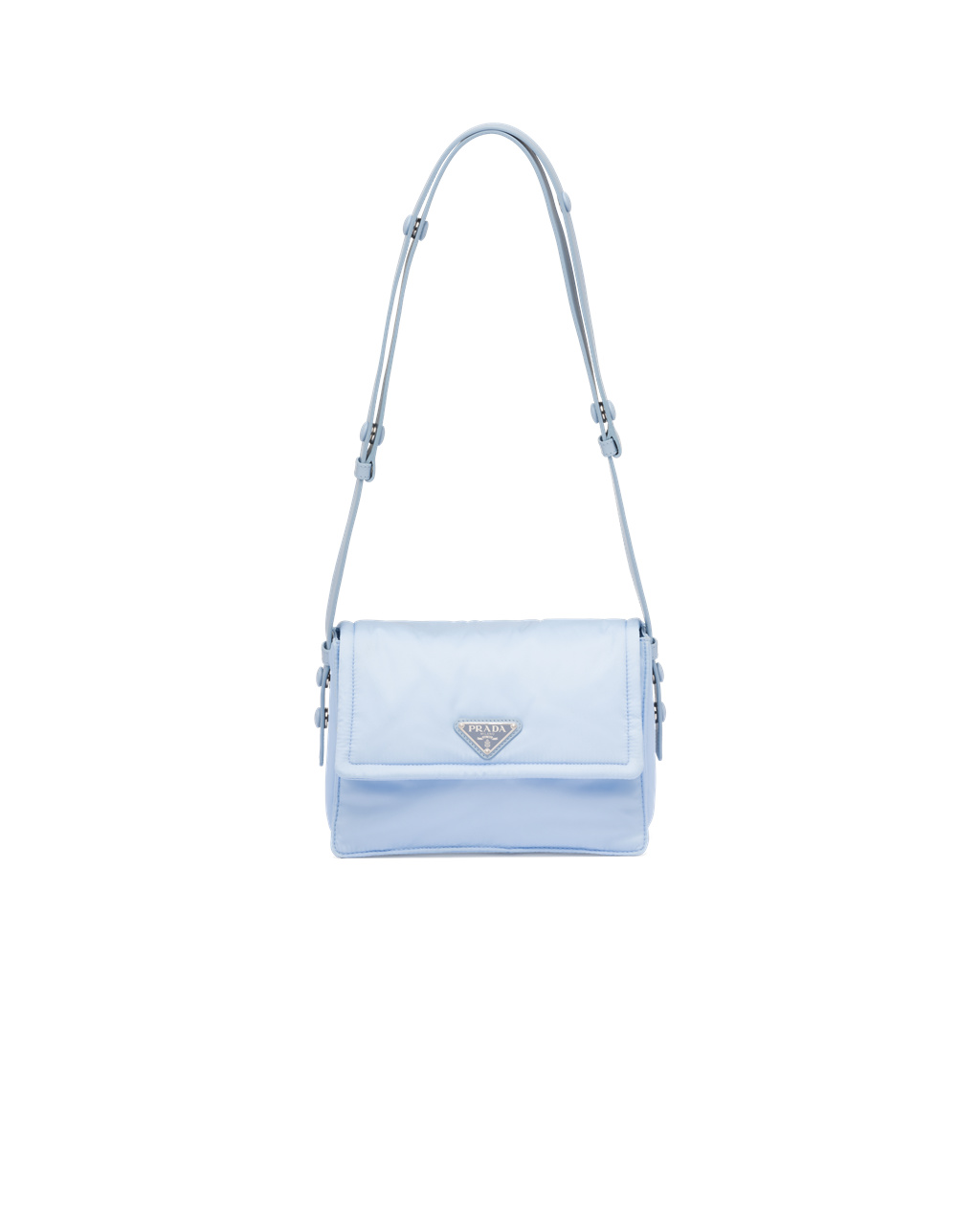 Prada Small Padded Re-nylon Shoulder Bag Celeste | 01947-KRWS