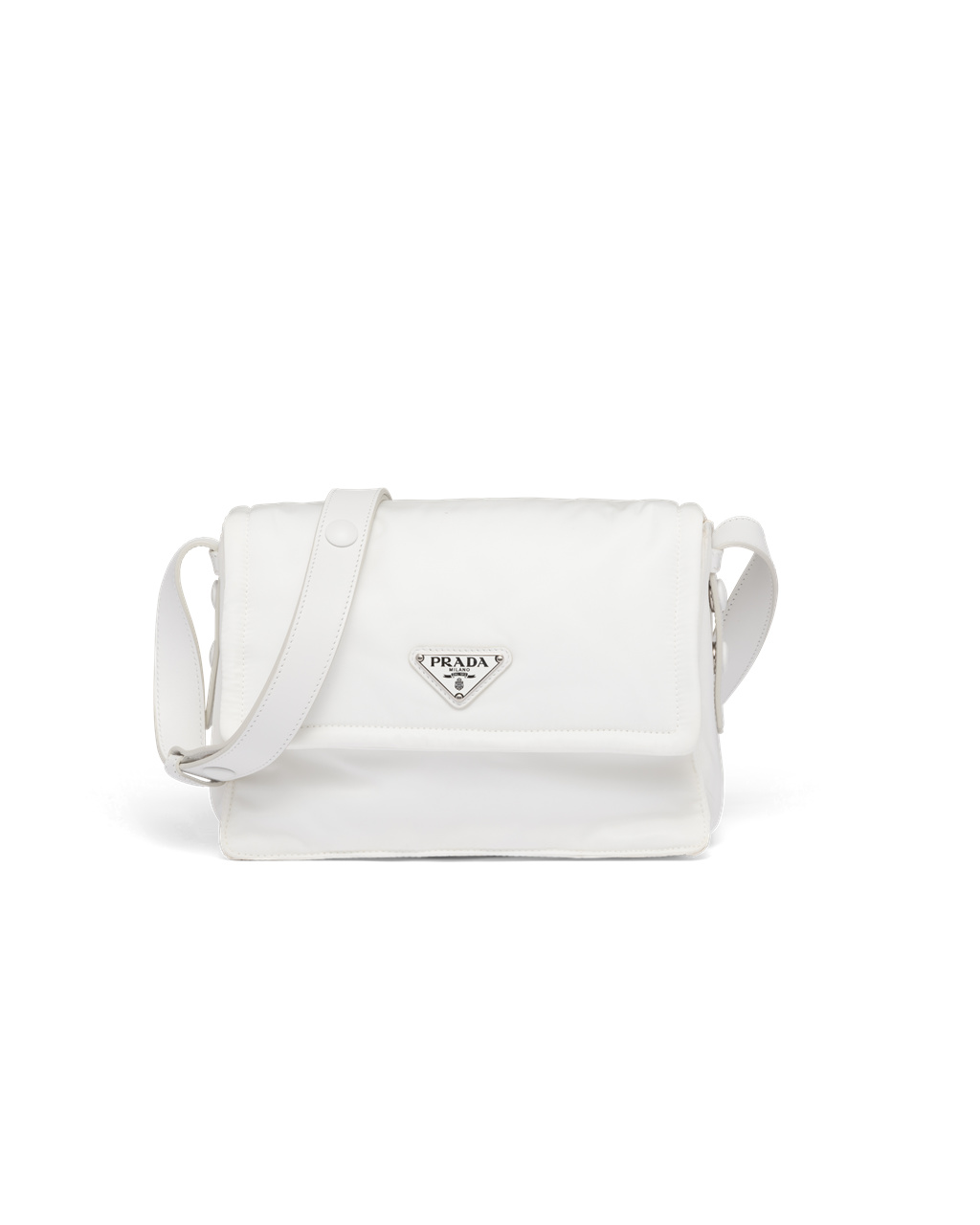 Prada Small Padded Re-nylon Shoulder Bag Blancas | 32648-KQPU