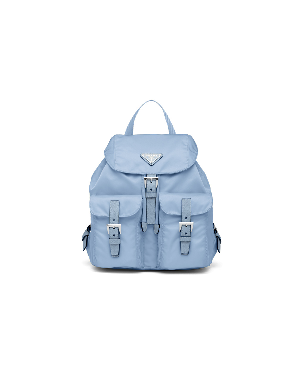 Prada Small Re-nylon Backpack Celeste | 54037-VAKY