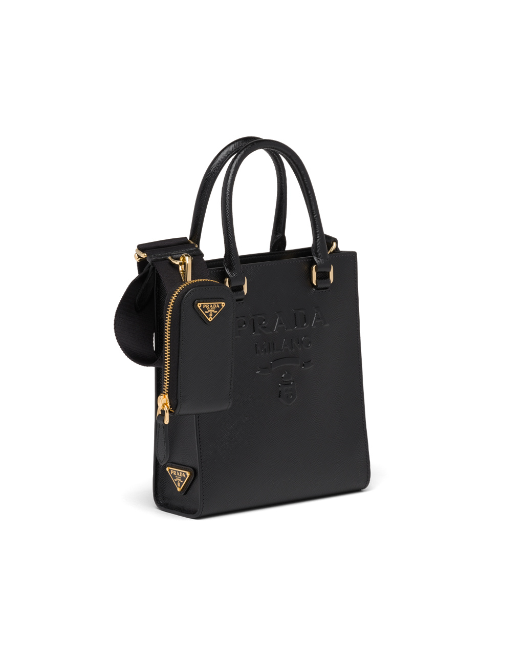 Prada Small Saffiano Cuero Handbag Negras | 68412-QLYD