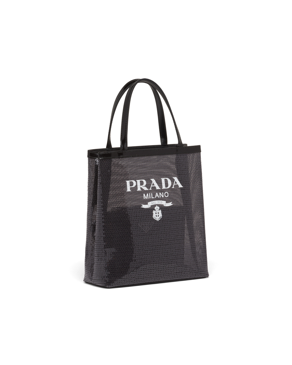 Prada Small Sequined Mesh Tote Bag Negras | 25307-WAYD