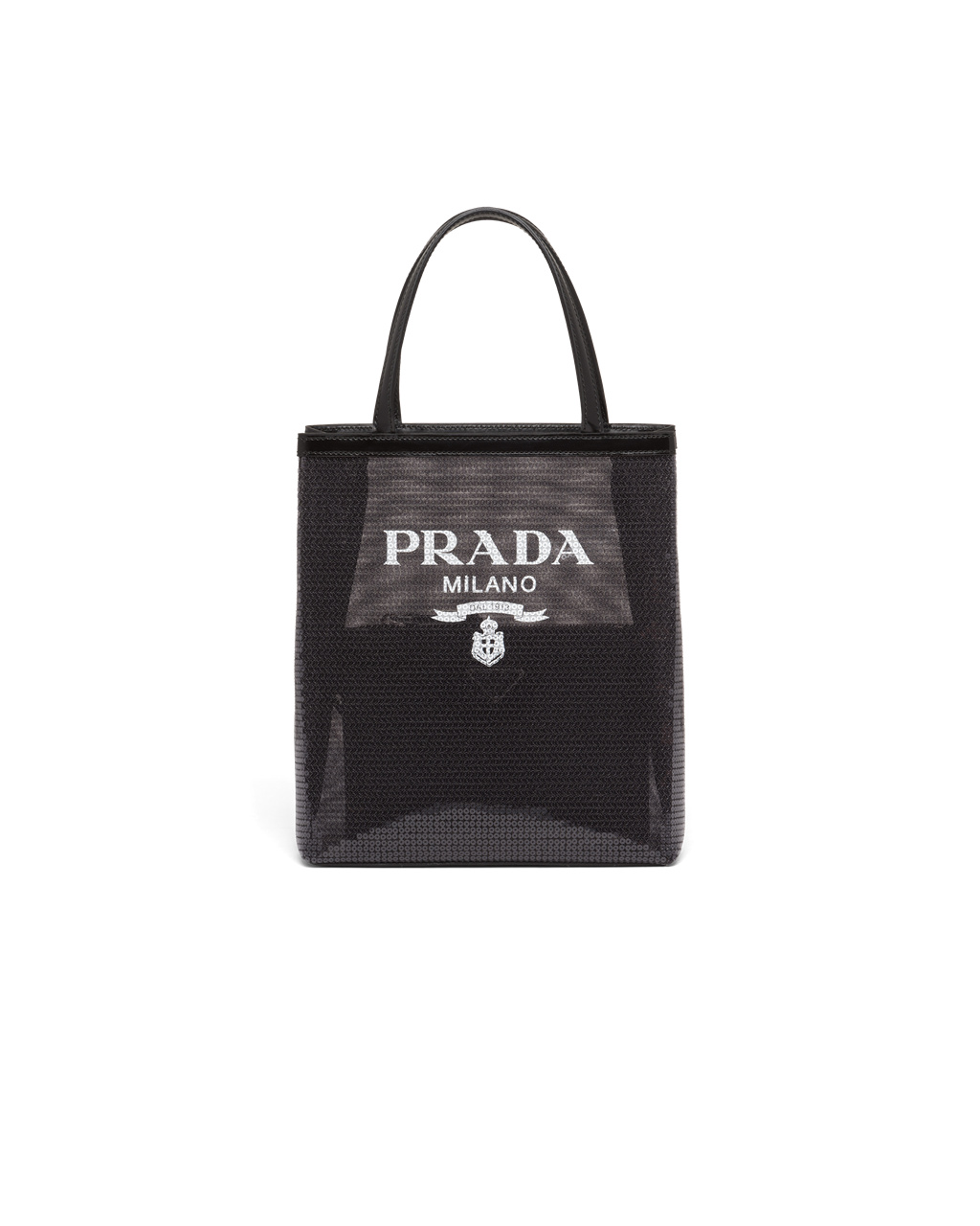 Prada Small Sequined Mesh Tote Bag Negras | 25307-WAYD