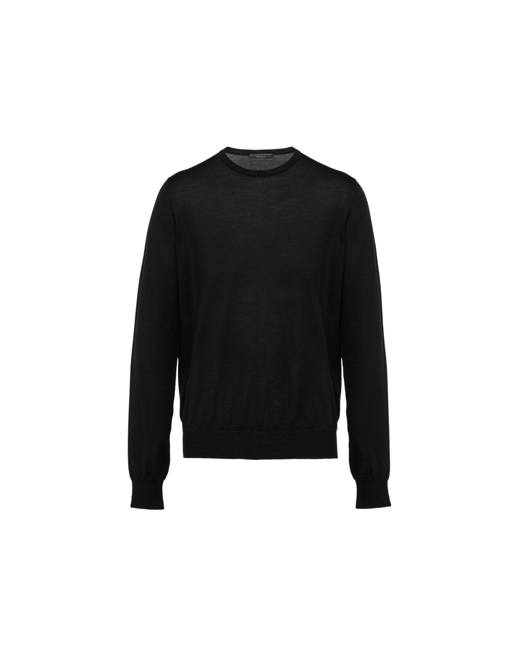 Prada Soft Cashmere Crew-neck Sueter Negras | 71564-IVSD