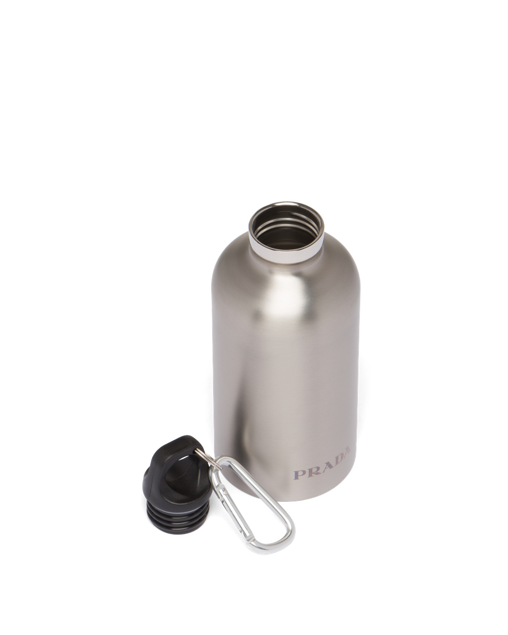 Prada Stainless Steel Agua Bottle, 350 Ml Plateadas | 93170-IZBV