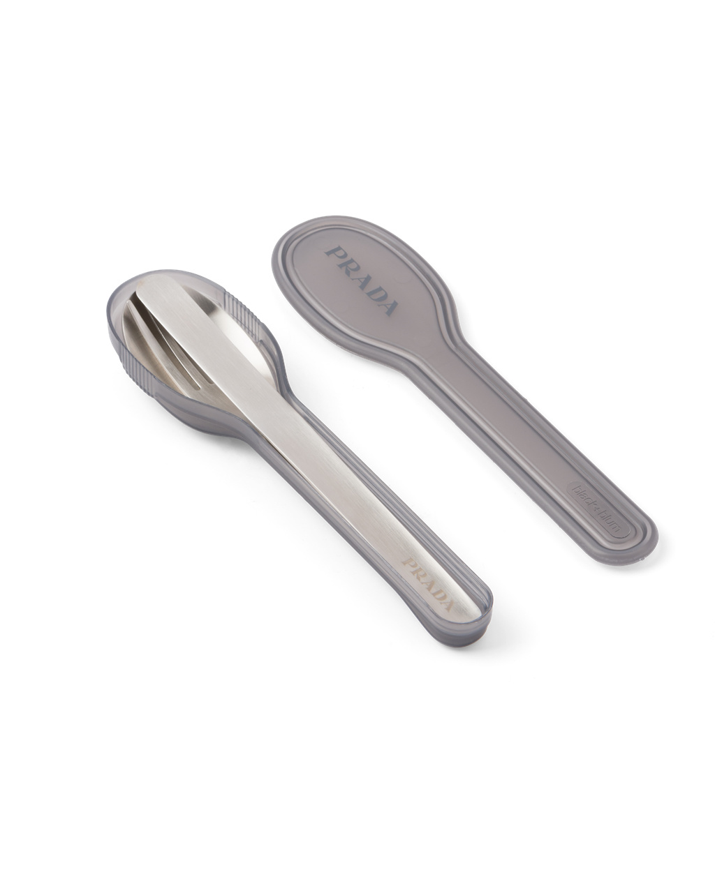 Prada Stainless Steel Cutlery Set Steel Gray | 76548-DFHS