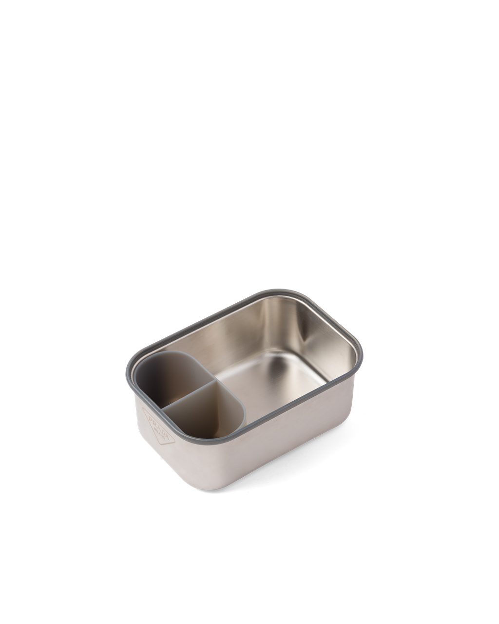 Prada Stainless Steel Sandwich Box Steel Gray | 06824-RXNT