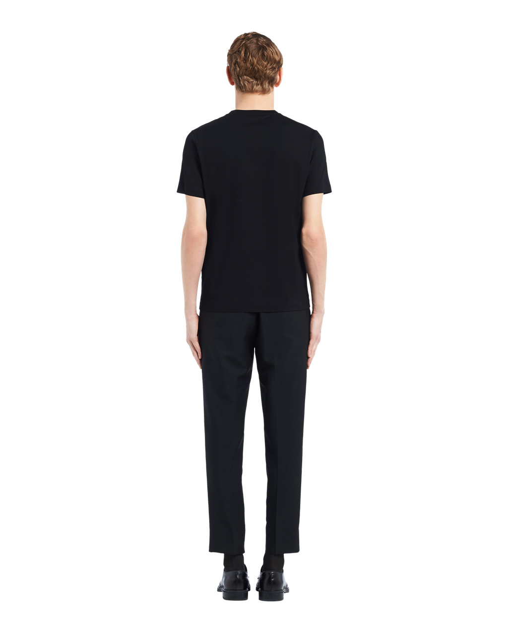 Prada Stretch Algodon T-shirt Negras | 26710-LWPG