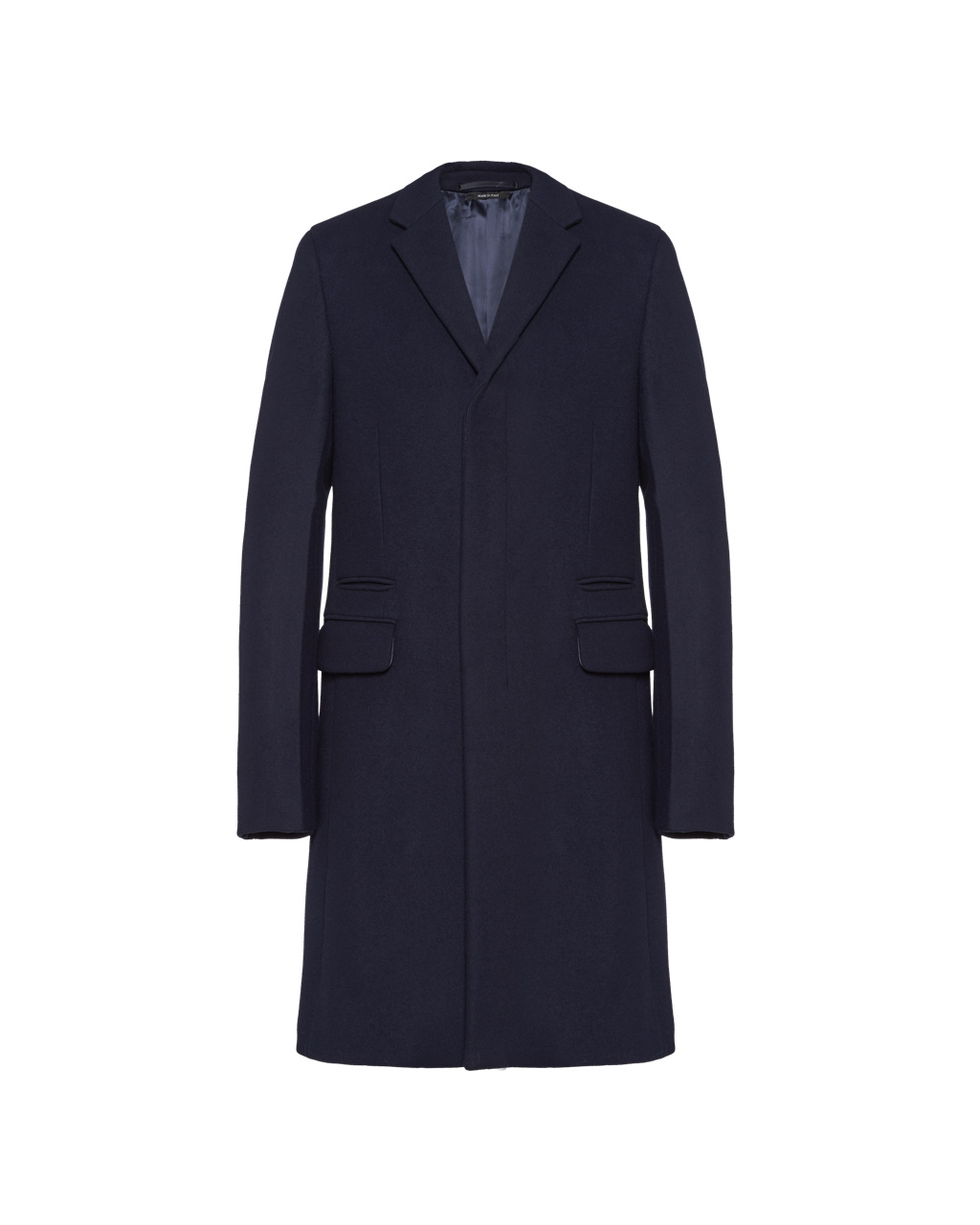 Prada Stretch Cloth Coat Azul Marino | 86431-GXRM